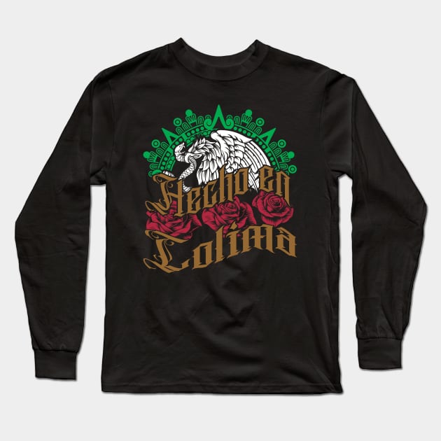 Hecho en Colima Long Sleeve T-Shirt by Velvet Love Design 